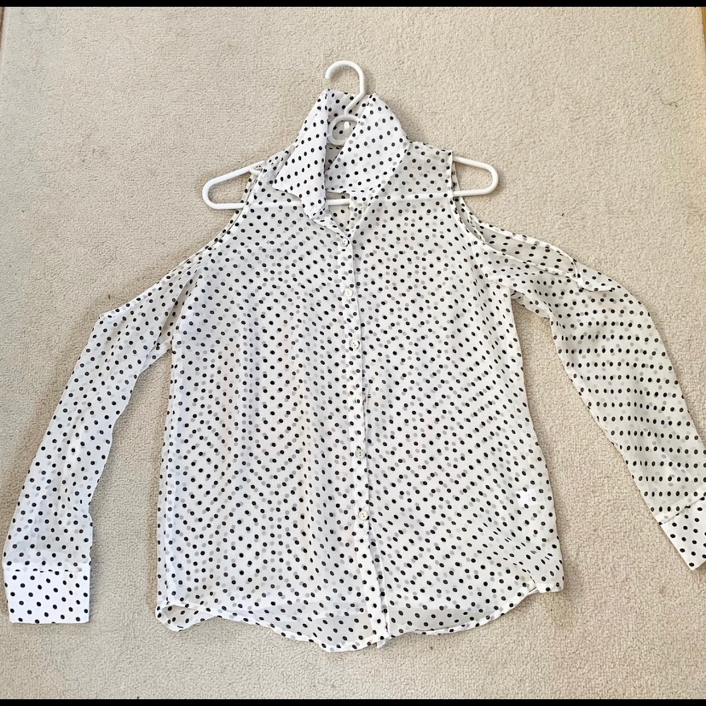 Cold shoulder blouse